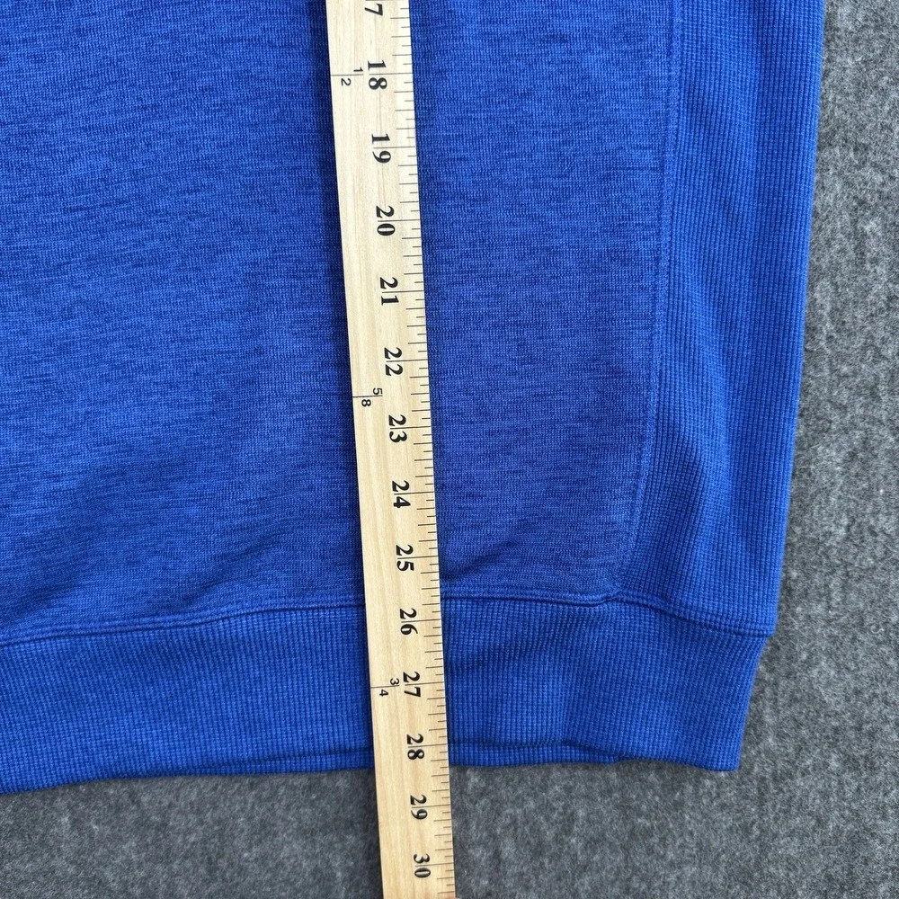 Under Armour ColdGear Men's XL 1/4 Zip Pullover Blue Loose Fit Long Sleeve